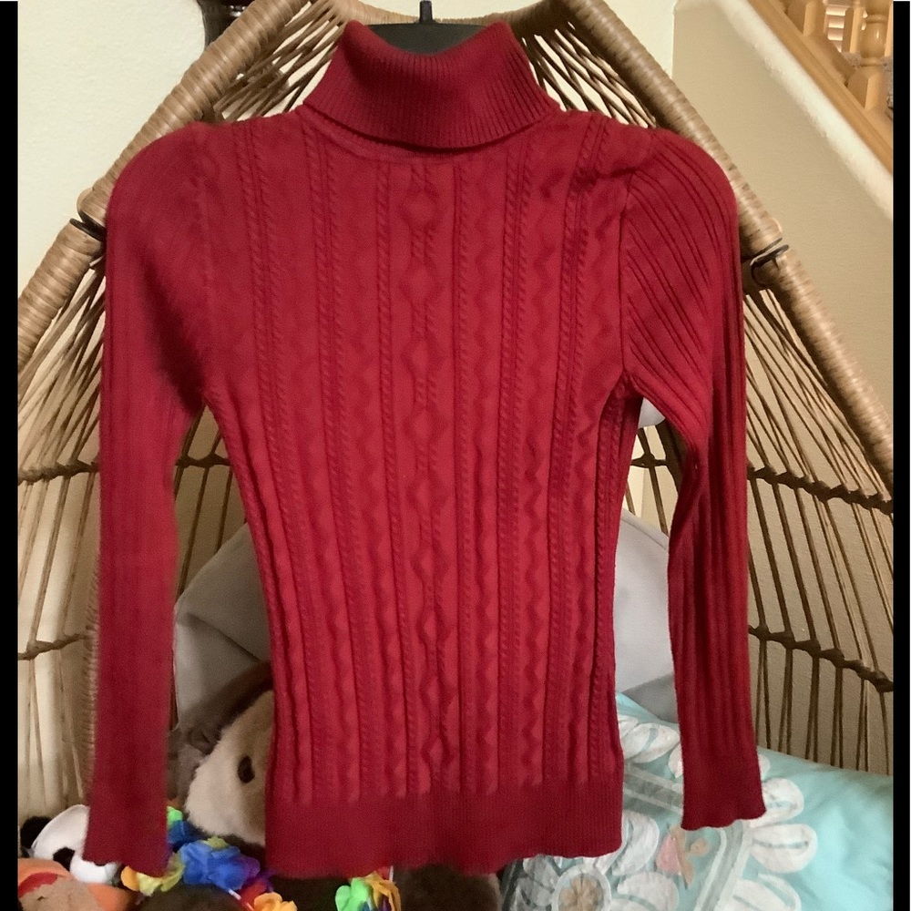 A turtleneck sweater